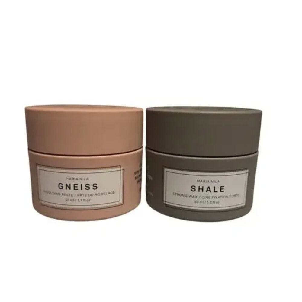 Maria Nila Gneiss Moulding Paste & Shale Strong Wax Bundle Vegan New